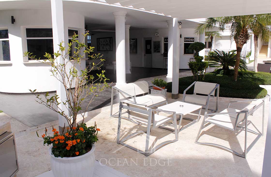 common space in beachfront hotel playa popy -Las-Terremas-Real-Estate-Ocean-Edge-Dominican-Republic-(11)