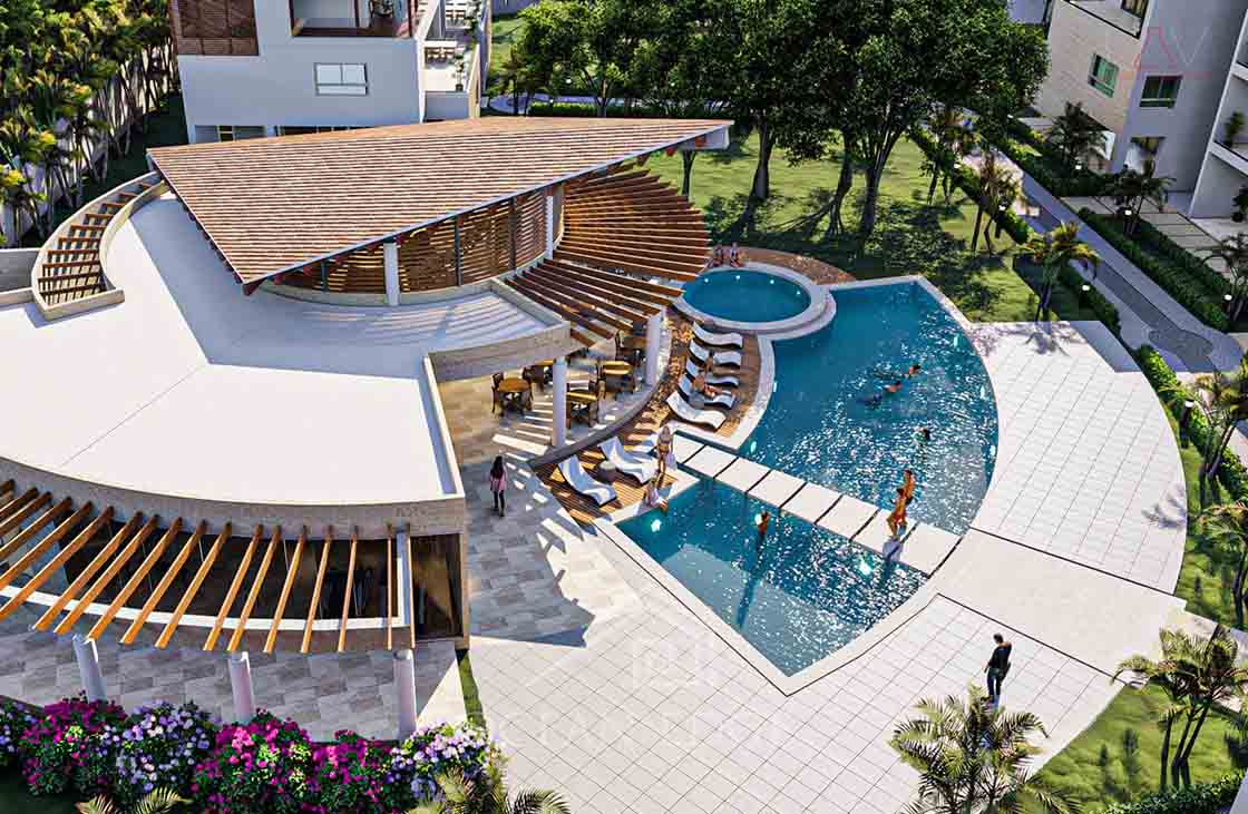 Las-Terrenas-Real-Estate-Ocean-Edge-Dominican-Republic- Classy penthouse in new beachfront community 3D-4
