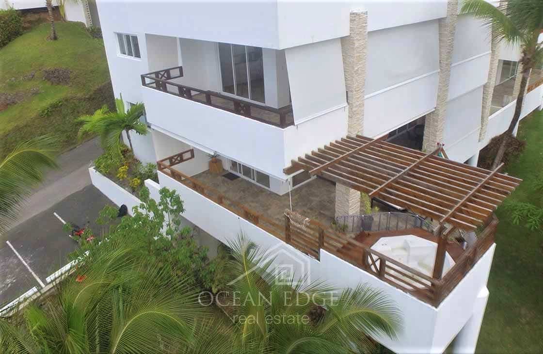 Exclusive ocean view condo with jacuzzi - las terrenas - real estate - dominican republic - drone (3)