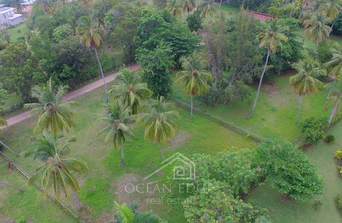 Second line beach land in luxury community - drone - las terrenas - real estate (2)