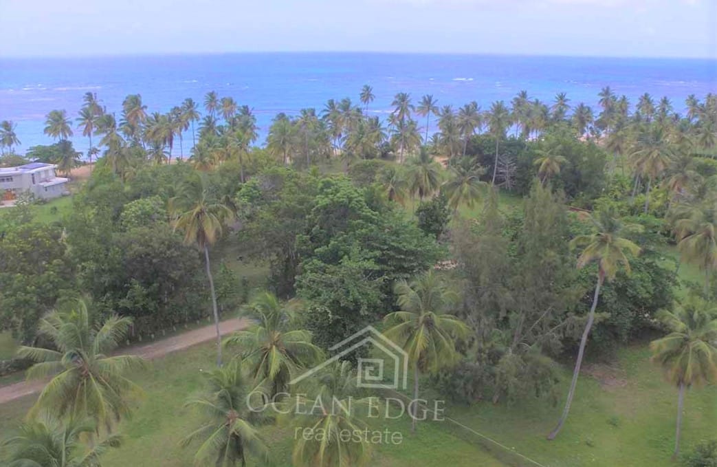 Second line beach land in luxury community - drone - las terrenas - real estate (3)