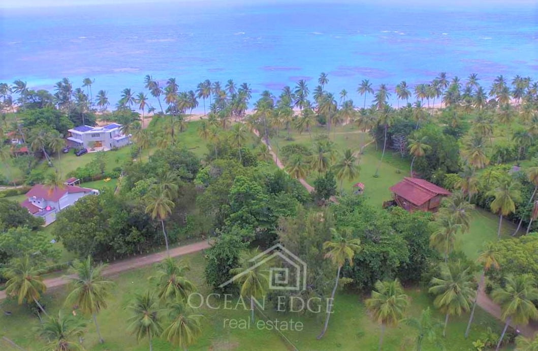 Second line beach land in luxury community - drone - las terrenas - real estate (5)