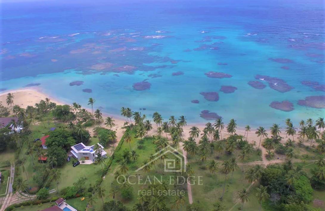Second line beach land in luxury community - drone - las terrenas - real estate (9)
