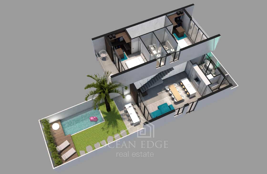 Pre sale 3 Bedrooms Townhouse near popy beach-las-terrenas-ocean-edge-real-estate5