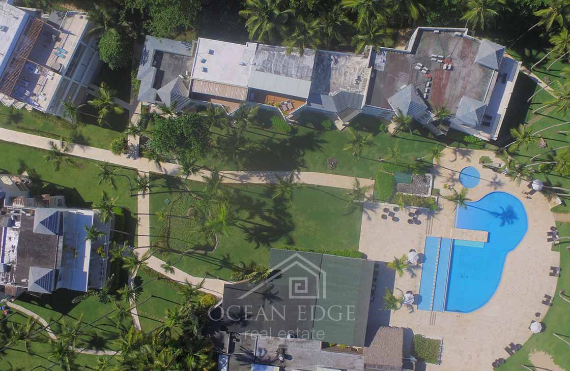 Beachfront condo in apart hotel portillo-las-terrenas-real-estate-drone (3)