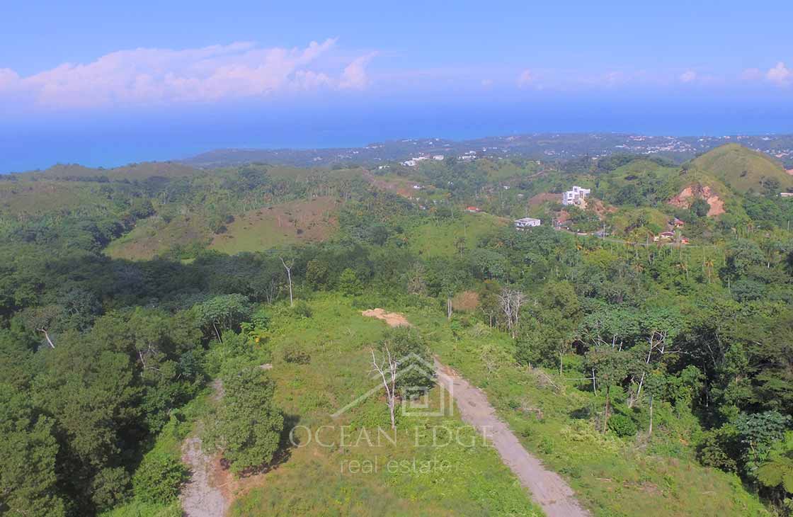 Individual Ocean view lots overlooking Las Terrenas-ocean-edge-real-estate-drone (5)