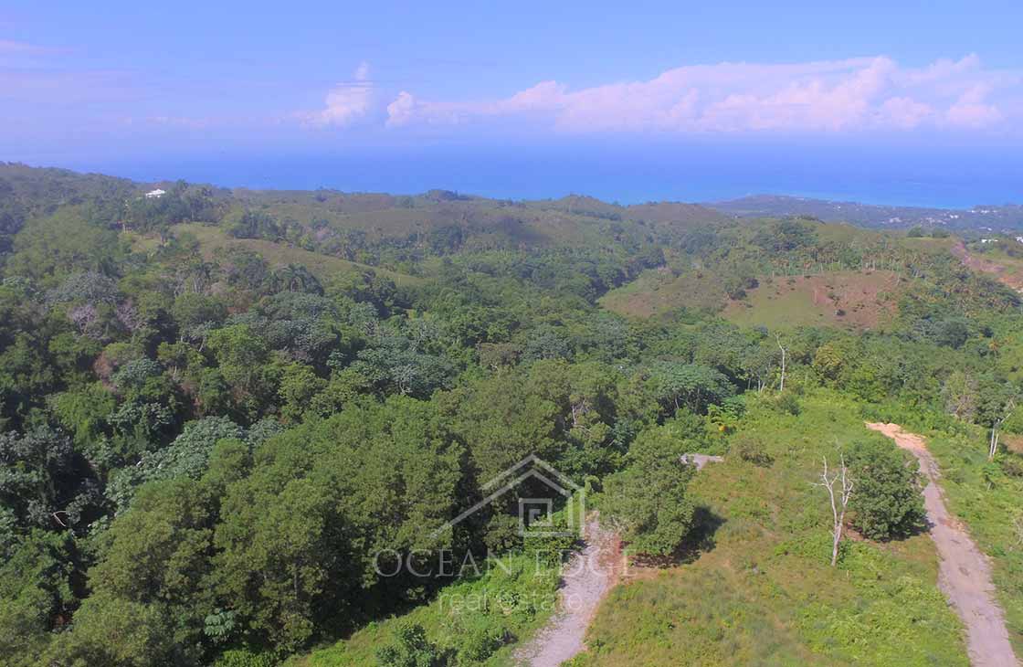 Individual Ocean view lots overlooking Las Terrenas-ocean-edge-real-estate-drone (7)