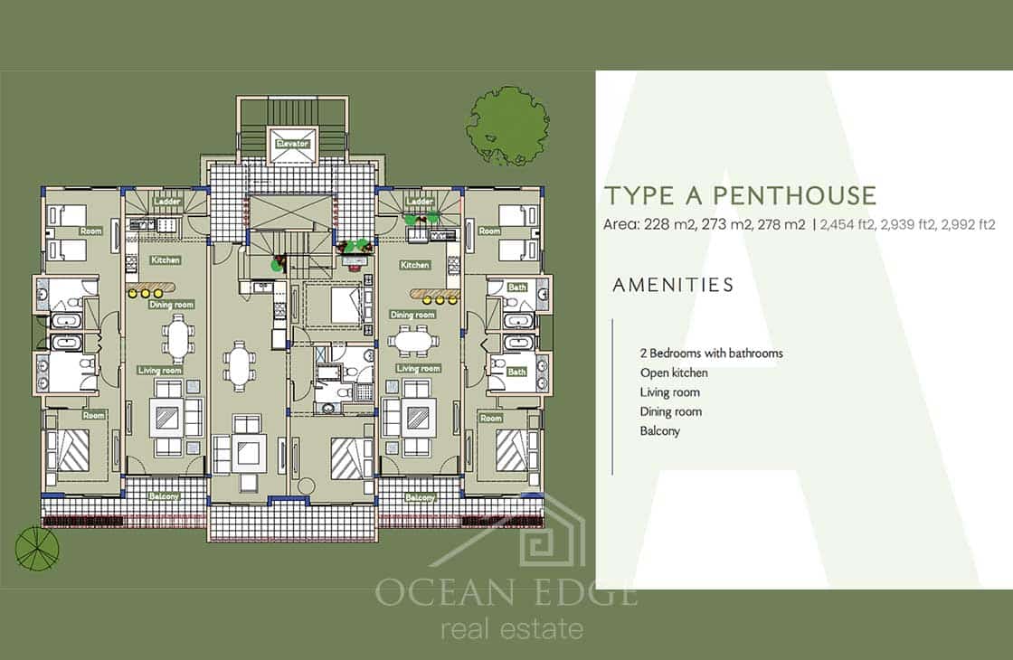 New development in Beachfront project-playa-bonita-las-terrenas-ocean-edge-real-estate-type A-penthouse