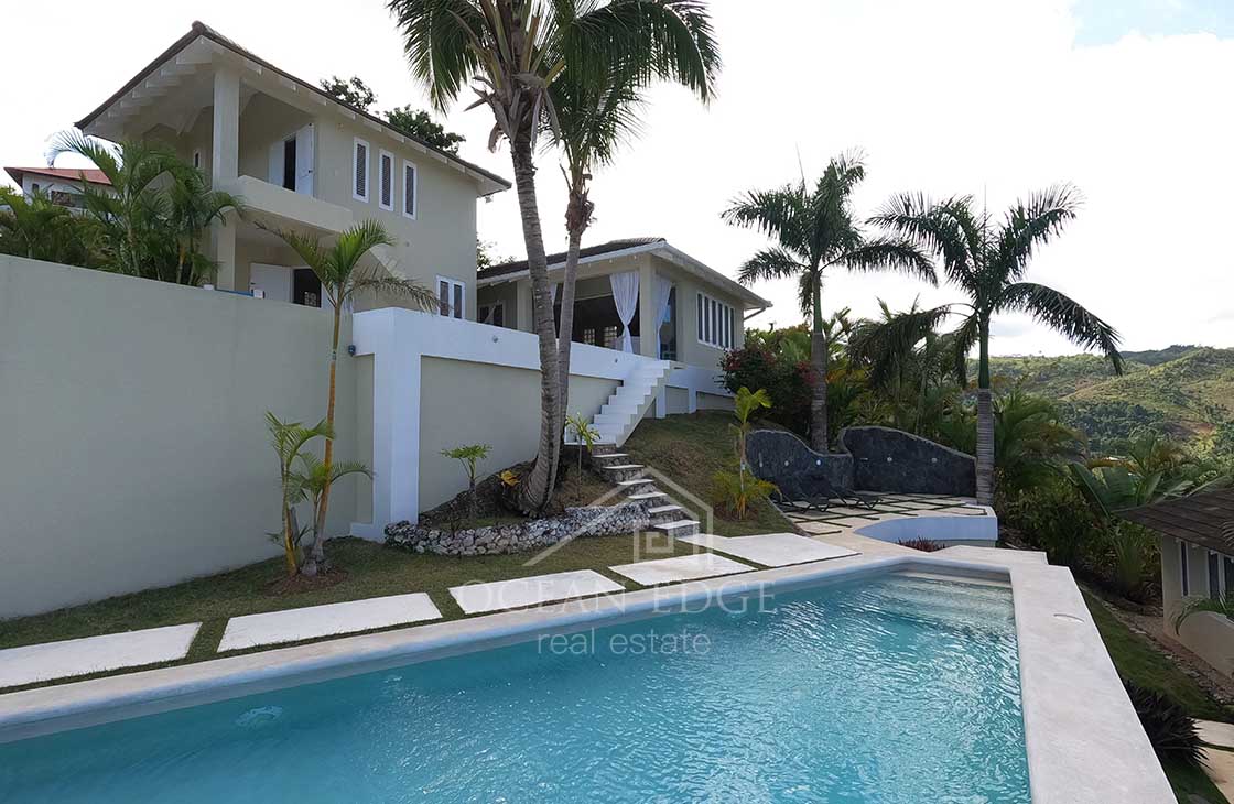 Colonial villa nesting in Hoyo Cacao with amazing view-las-terrenas-ocean-edge-real-estate-