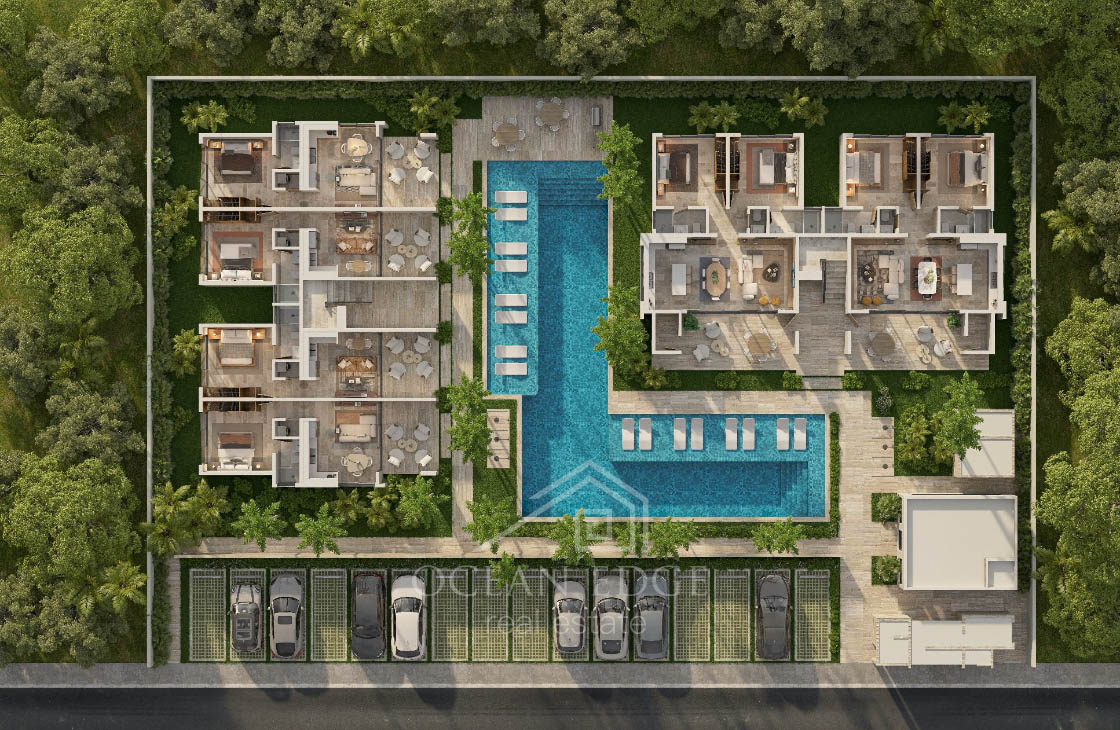 Contemporary 1-br condos on presale near the beach-las-terrenas-ocean-edge-real-estate-6-1bed unit