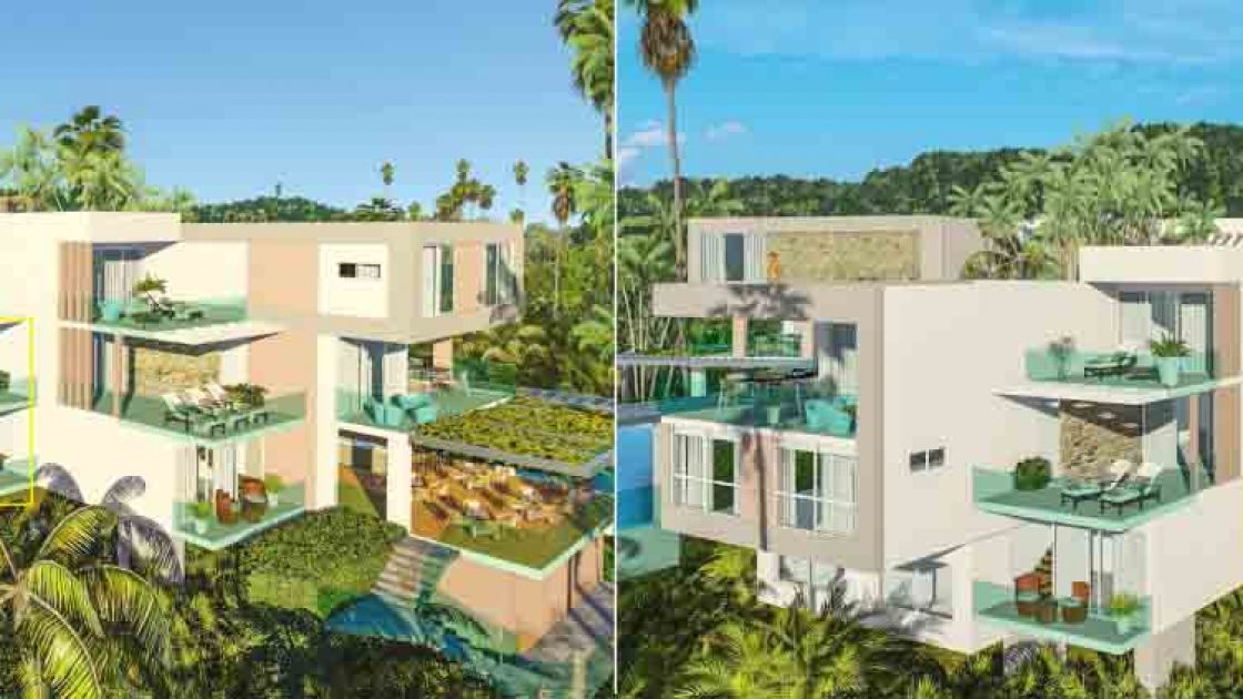 2 bed condo with terrace in ocean view apart-hotel - Las-Terrenas-real-estate-dominican-republic - 3