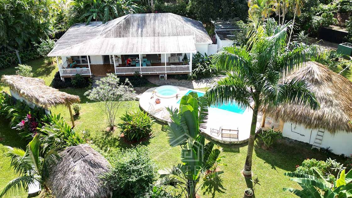 3-Bedrooms-Tropical-villa-with-independant-studio-and-large-garden-las-terrenas-ocean-edge-drone