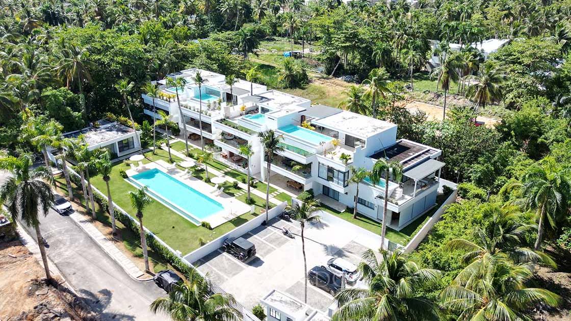 4-br Duplex Penthouse 2nd line Bonita Beach-las-terrenas-ocean-edge-real-estate drone