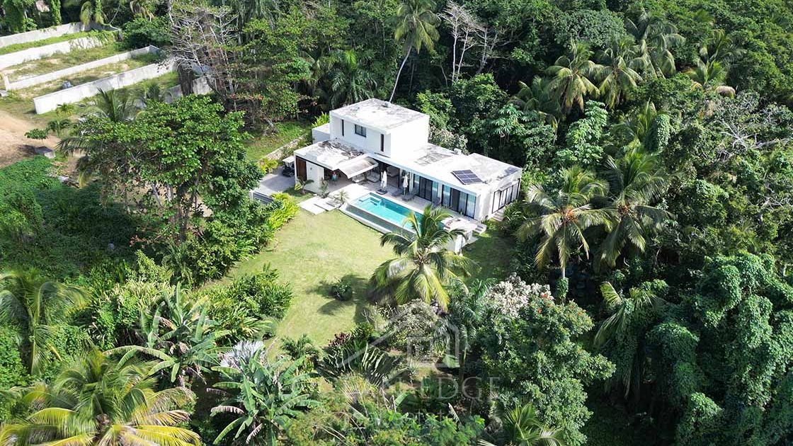 Architect villa & tropical garden near the beach-las-terrenas-ocean-edge-real-estate drone