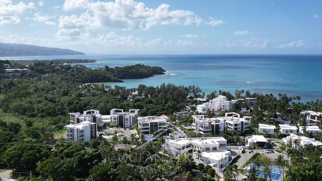 Architect villa & tropical garden near the beach-las-terrenas-ocean-edge-real-estate drone