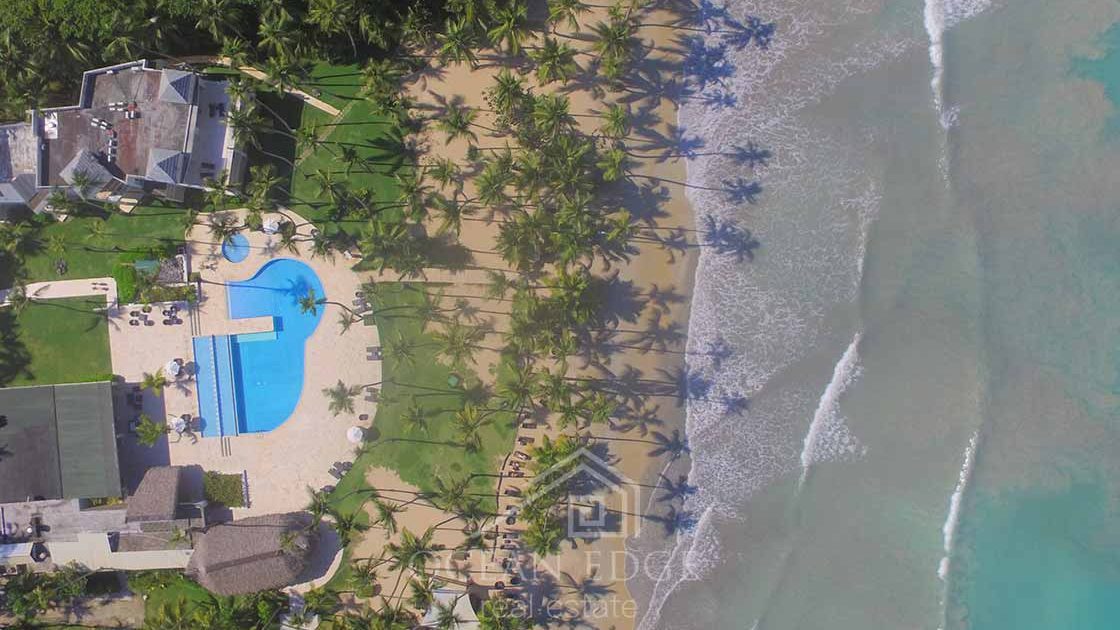Beachfront condo in apart hotel portillo-las-terrenas-real-estate-drone (4)