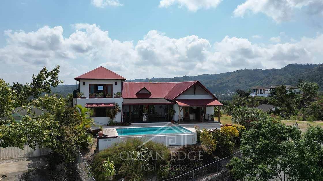 Caribbean-villa-360°-Mountain-and-Ocean-view-las-terrenas-ocean-edge-real-estate-drone
