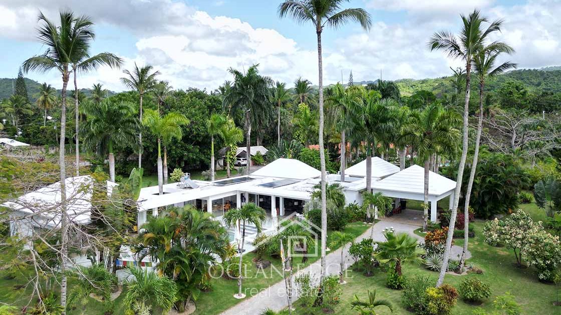 defaultColonial house and sublime garden in center Las Terrenas-ocean-edge-real-estate-drone