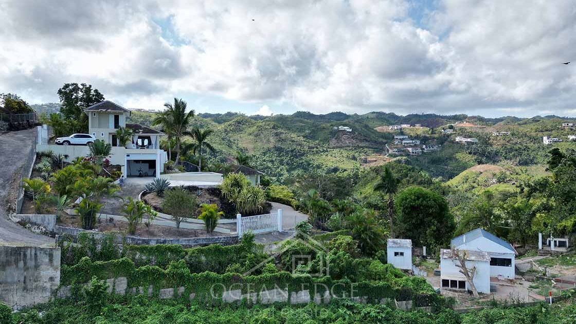 Colonial villa nesting in Hoyo Cacao with amazing view-las-terrenas-ocean-edge-real-estate-drone (13)