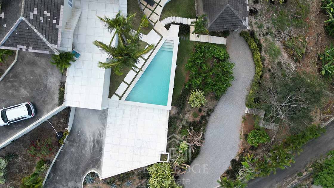 Colonial villa nesting in Hoyo Cacao with amazing view-las-terrenas-ocean-edge-real-estate-drone (5)