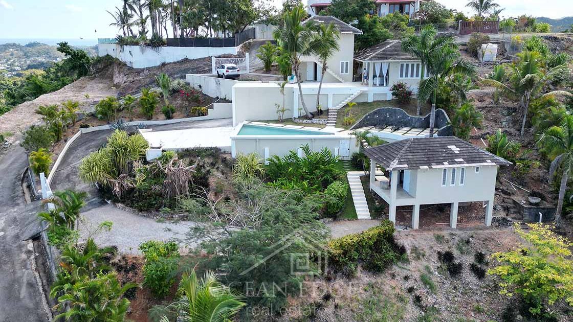 Colonial villa nesting in Hoyo Cacao with amazing view-las-terrenas-ocean-edge-real-estate-drone (7)