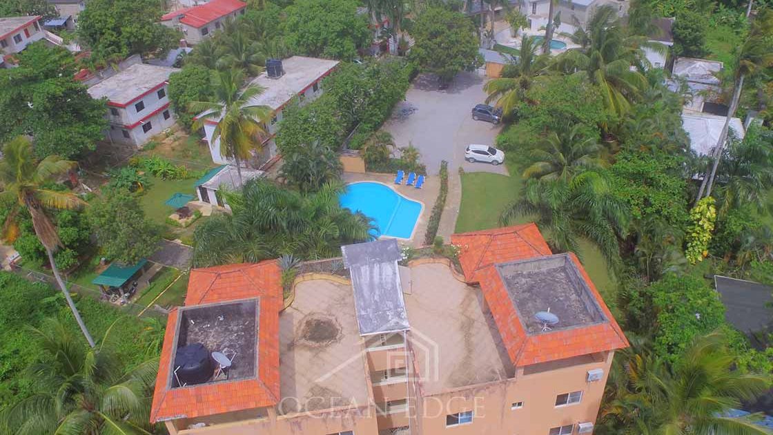Comfortable 2-bed condo with independent rooftop terrace -Las Terrenas Real Estate - Dominican Republic - Ocean Edge - drone (1)