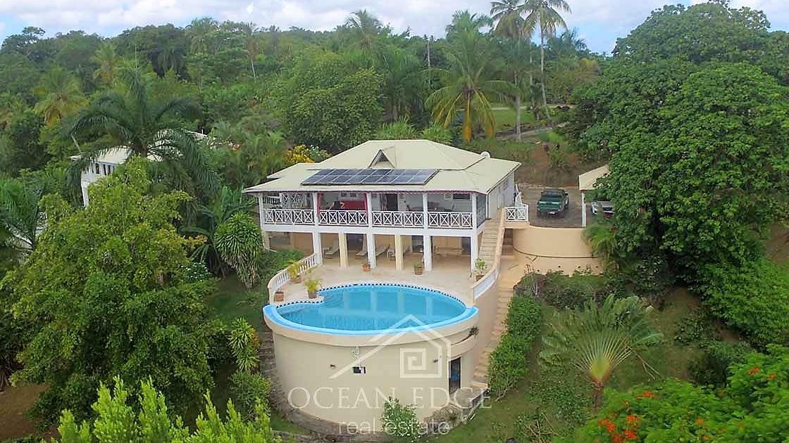 Gorgeous mountain view villa near limon beach - las terrenas -real-estate drone feature