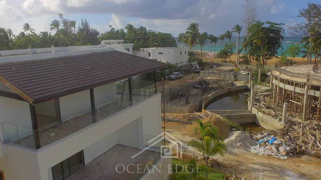 Las-Terrenas-Real-Estate-Ocean-Edge-Dominican-Republic- Classy penthouse in new beachfront community drone (10)