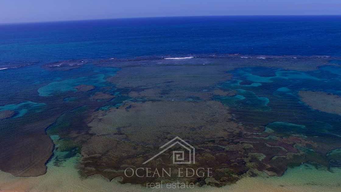 Last beachfront land for sale in Las Ballenas beach-Las-terrenas-ocean-edge-real-estate-drone (1)