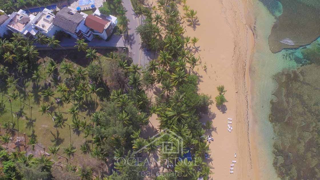 Last beachfront land for sale in Las Ballenas beach-Las-terrenas-ocean-edge-real-estate-drone (8)