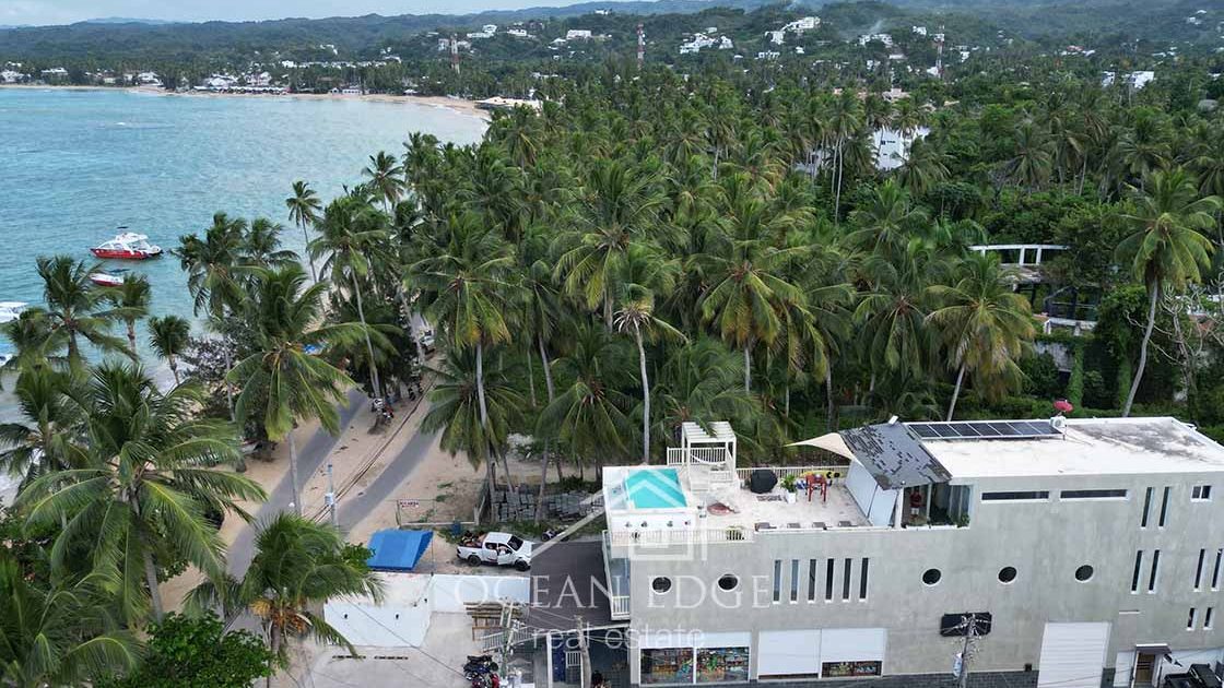 Luxury Beachfront Guest house with supermarket-las-terrenas-ocean-edge-real-estate drone