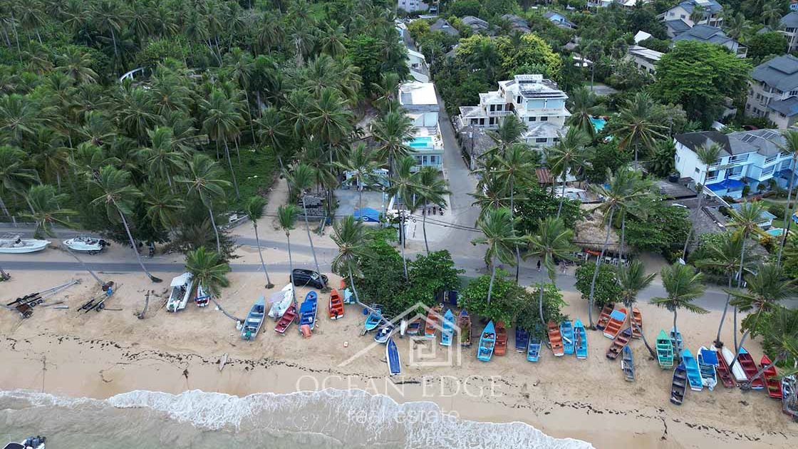 Luxury Beachfront Guest house with supermarket-las-terrenas-ocean-edge-real-estate drone