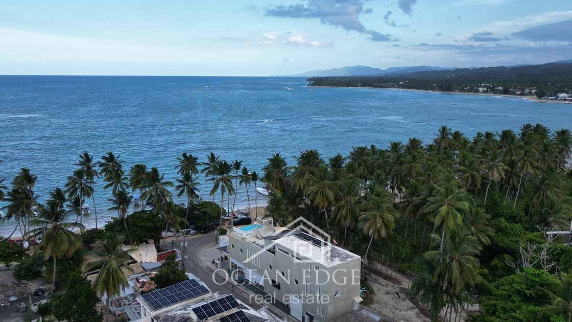 Luxury Beachfront Guest house with supermarket-las-terrenas-ocean-edge-real-estate drone