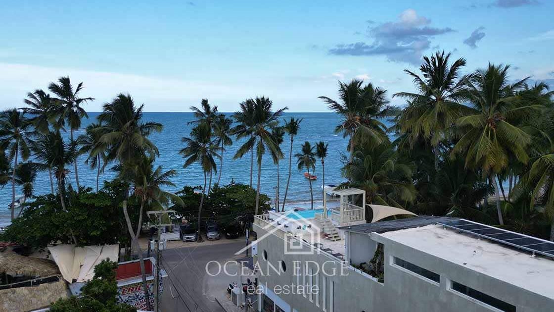 Luxury Beachfront Guest house with supermarket-las-terrenas-ocean-edge-real-estate drone