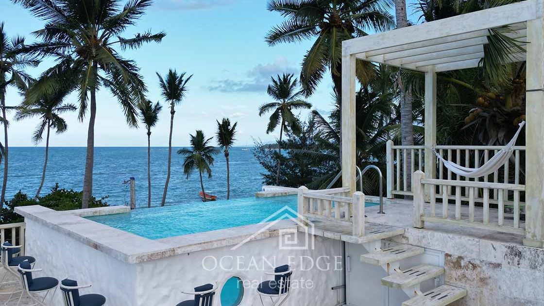 Luxury Beachfront Guest house with supermarket-las-terrenas-ocean-edge-real-estate drone