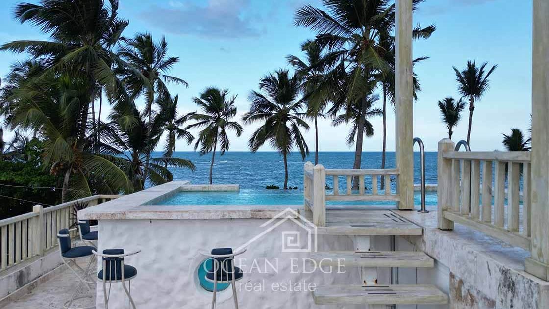 Luxury Beachfront Guest house with supermarket-las-terrenas-ocean-edge-real-estate drone