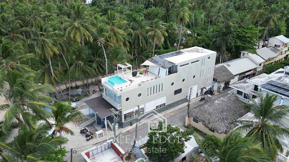 Luxury Beachfront Guest house with supermarket-las-terrenas-ocean-edge-real-estate drone