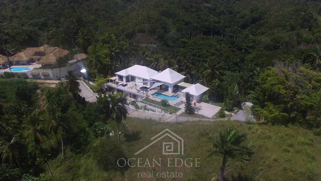 Mesmerizing 5-Bed Ocean View Villa with Swimming Pool-las-terrenas-ocean-edge-real-estate-drone (1)