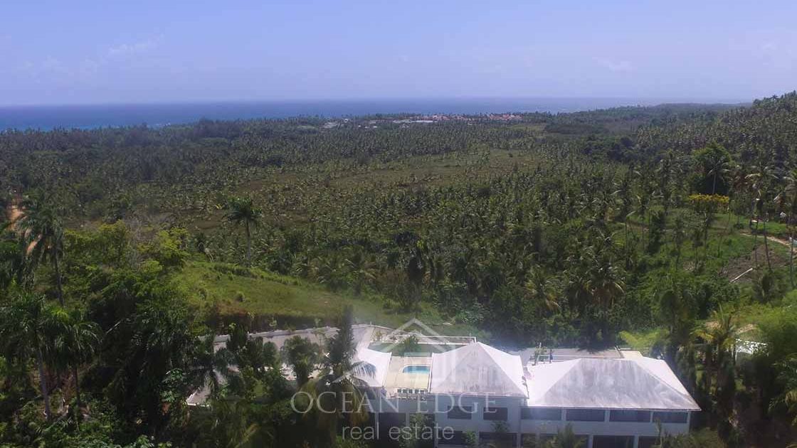 Mesmerizing 5-Bed Ocean View Villa with Swimming Pool-las-terrenas-ocean-edge-real-estate-drone (2)