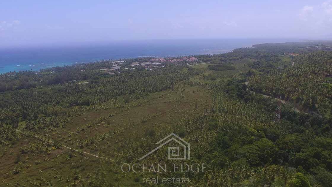 Mesmerizing 5-Bed Ocean View Villa with Swimming Pool-las-terrenas-ocean-edge-real-estate-drone (5)