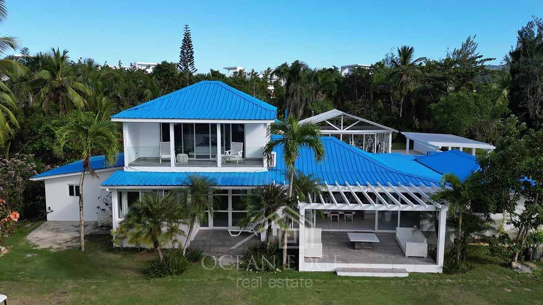 Mesmerizing-Beachfront-Luxury-villa-in-Playa-Las-Ballenas-las-terrenas-ocean-edge-real-estate-drone