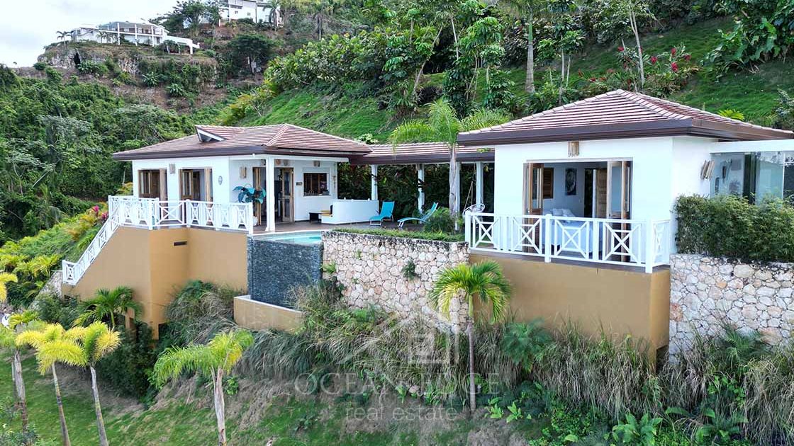 Modern-Caribbean-2-bed-villa-with-stunning-ocean-view-las-terrenas-ocean-edge-real-estate-drone