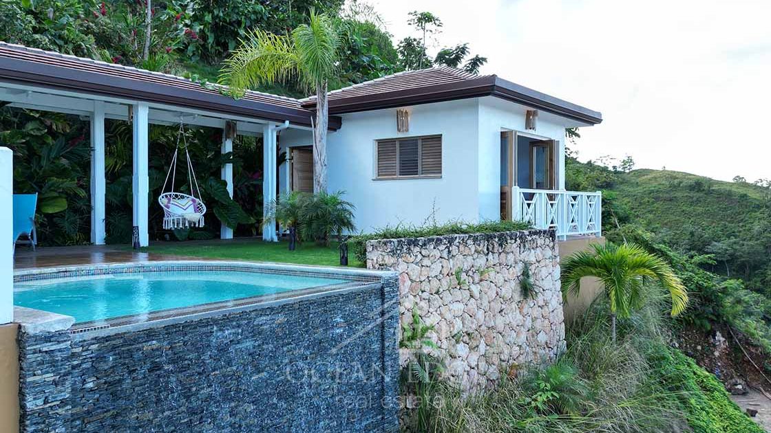 Modern-Caribbean-2-bed-villa-with-stunning-ocean-view-las-terrenas-ocean-edge-real-estate-drone