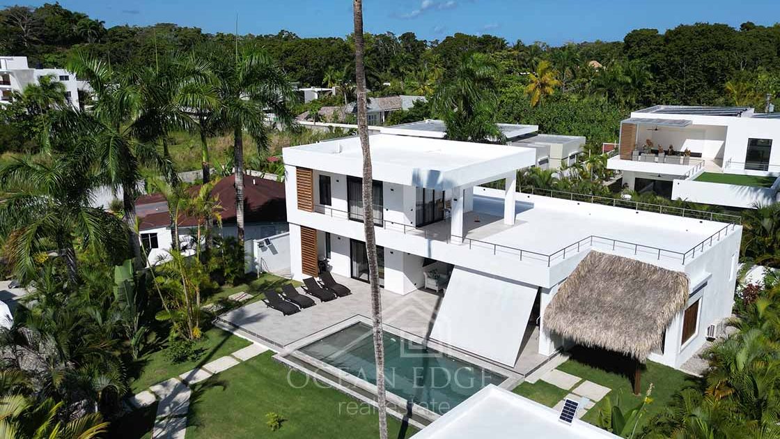 New build 5-br estate in calm area near the beaches-las-terrenas-ocean-edge-real-estate drone