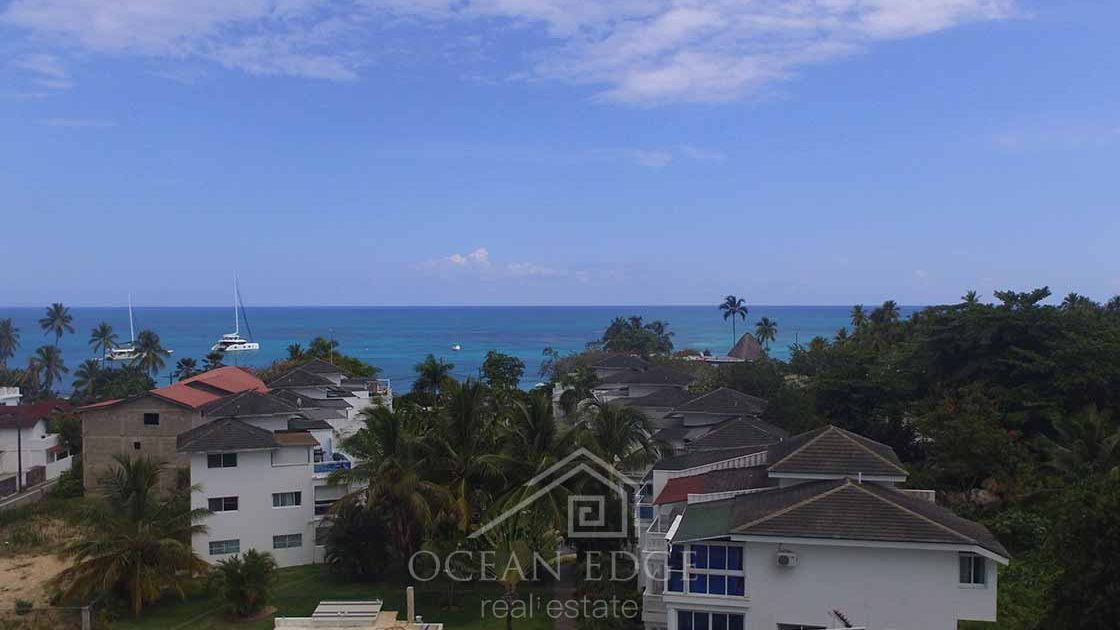 Ocean view Renovated Townhouse in beachfront community-las-terrenas-ocean-edge-real-estate-drone