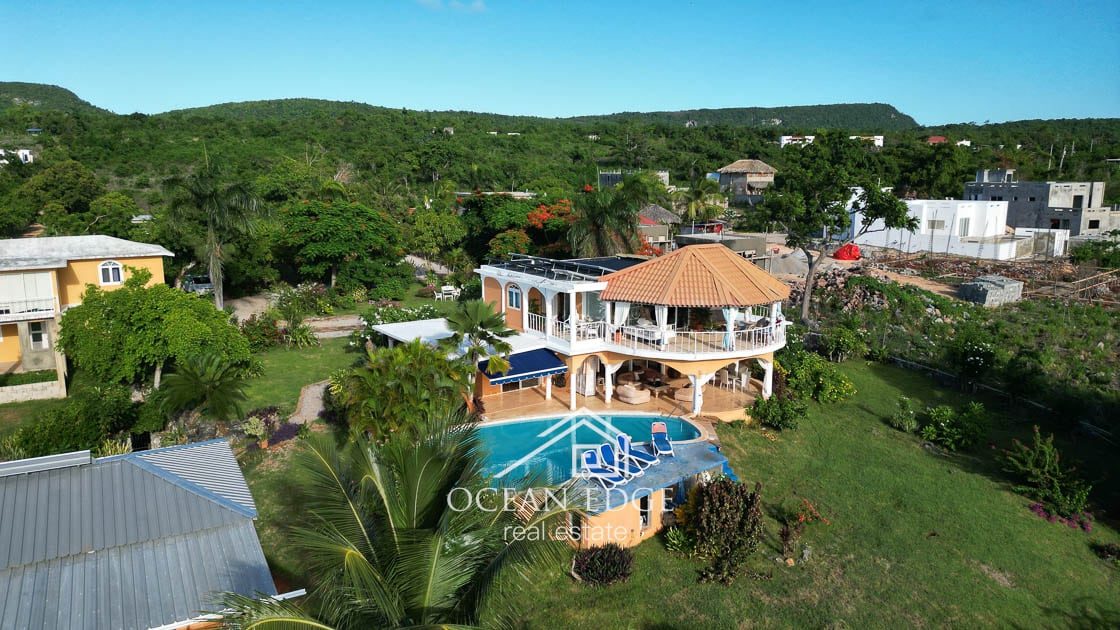 Outdoor Living Ocean view House in Las Galeras