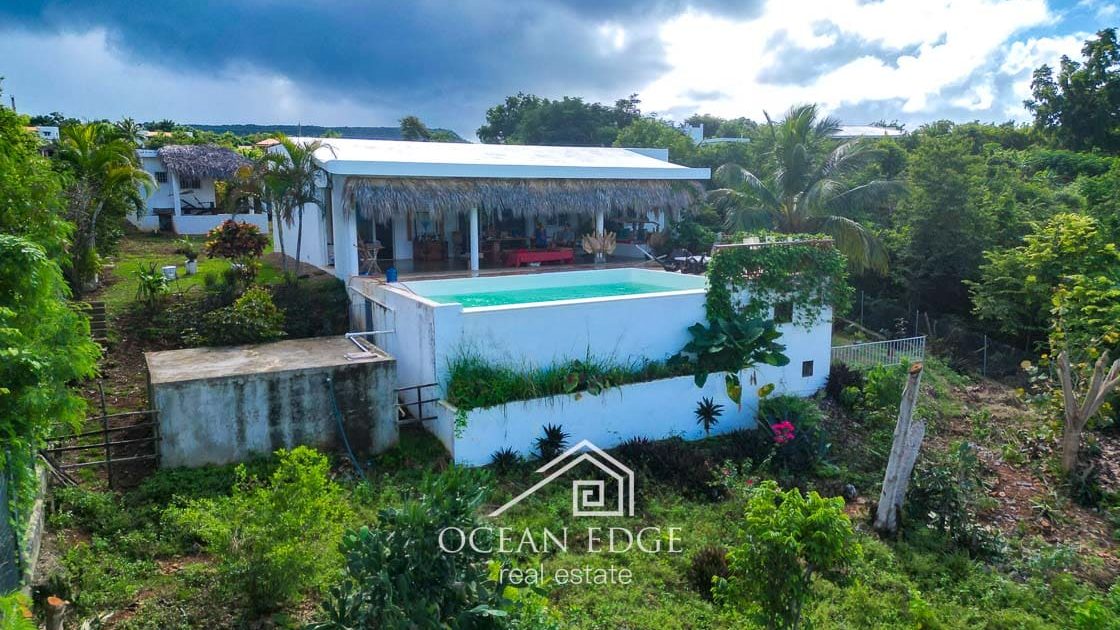 Panoramic ocean view property on a hill in Las Galeras