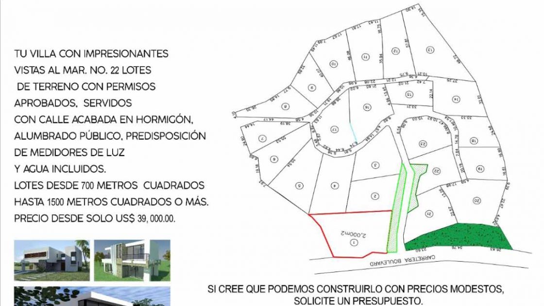 Plan Loma Chiara Las Terrenas Ocean Edge real Estate Dominican Republic