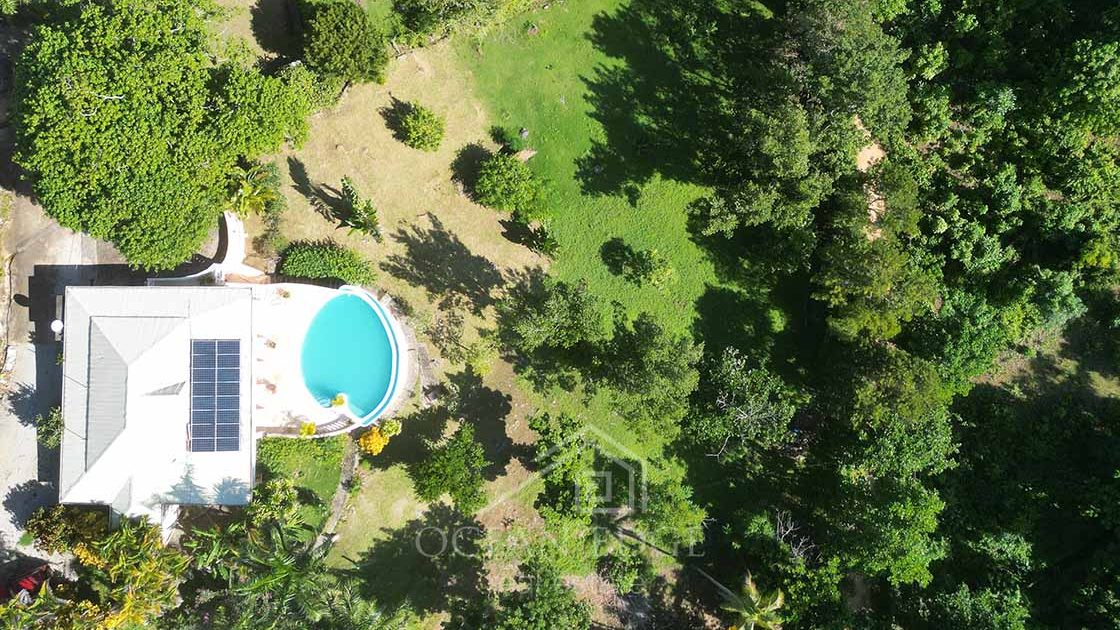 Renovated-mountain-view-house-with-views-near-Limon-beach-ocean-edge-real-estate-drone