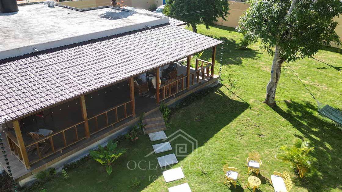 Single-storey house with Large Garden in El Limon-las-terrenas-ocean-edge-real-estate drone